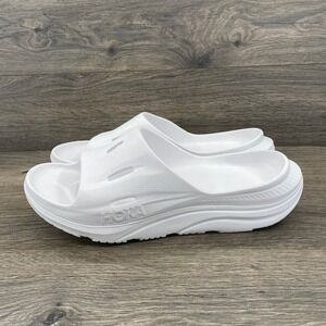 Hoka Ora Recovery Slide 3 White White Mens 13 Womens 15 1135061-WWH New